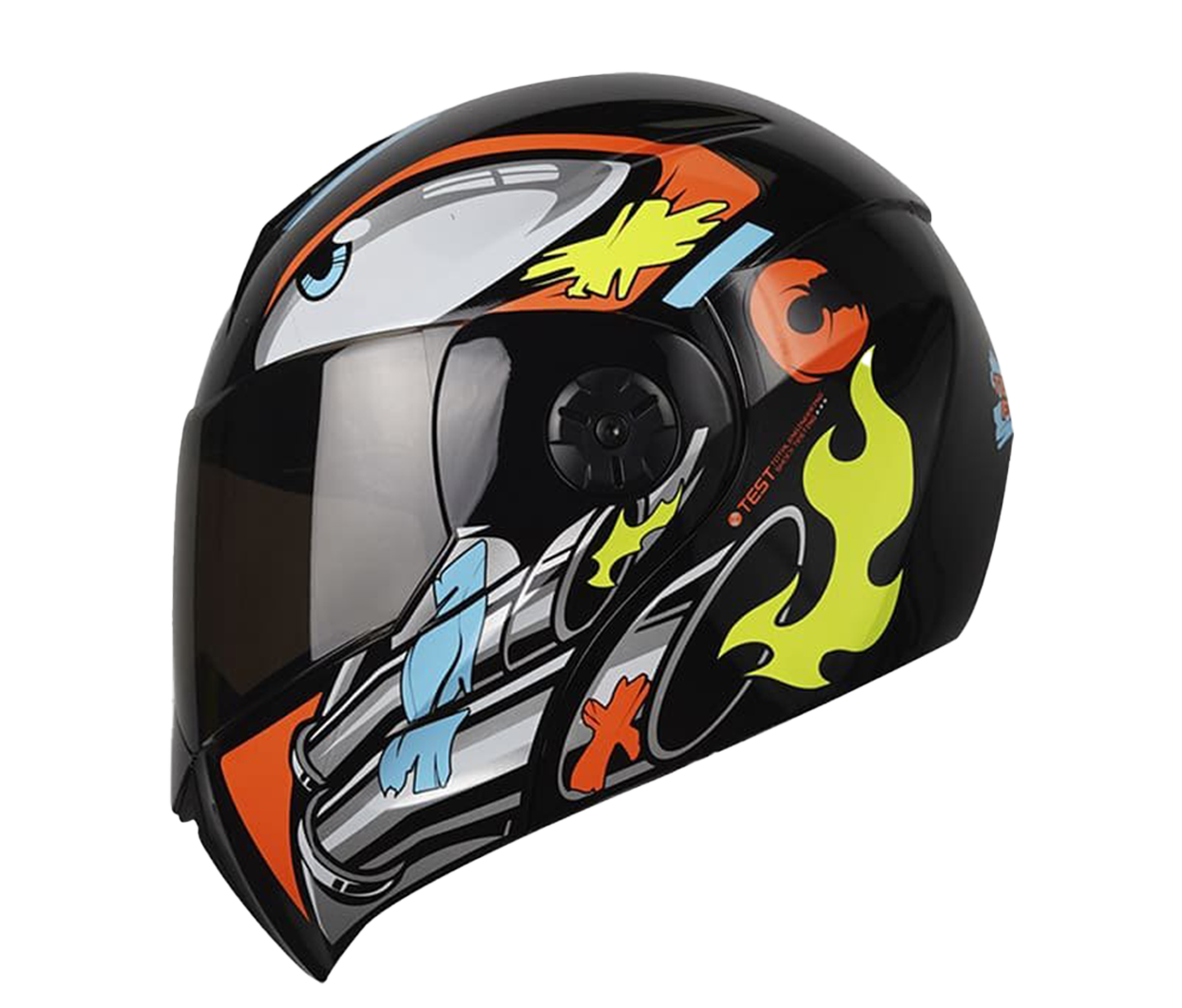 CASCO ART. ICH 3110 TURBO FURY NM/NARANJA/NEON V-HUMO 